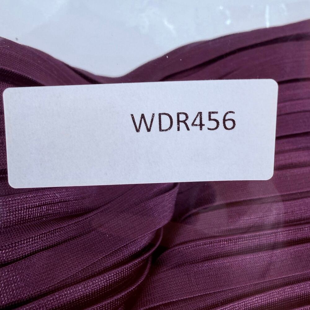 Lulus Whimsical Beauty Dark Purple Satin Plisse Strapless Maxi Dress Size M - Picture 13 of 13